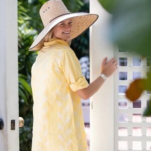 Julia Amory Swizzle Dress Chamomile Size Small